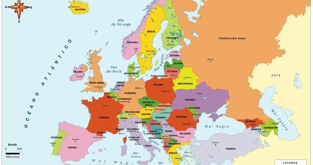 mapa europy (Large)