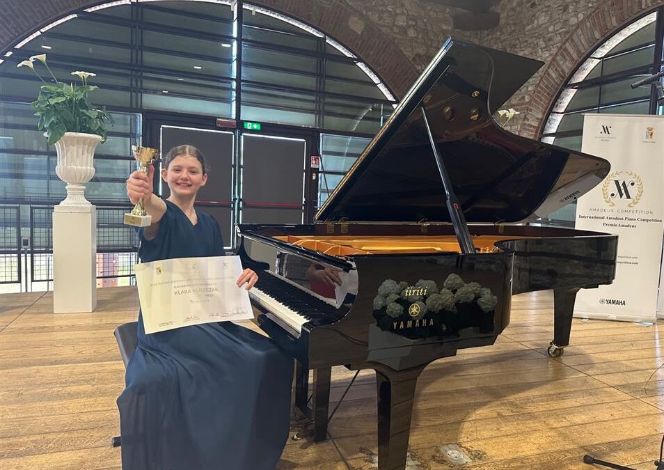 Kolejny wielki sukces naszej utalentowanej pianistki Klary Kliszczak