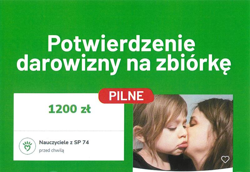 Darowizna na zbiórkę