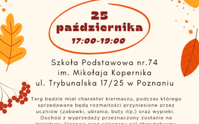 Jesienny targ rozmaitości już 25 października. zapraszamy!