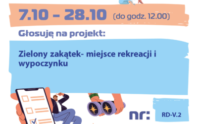 Głosowanie w Poznańskim budżecie obywatelskim- zielony zakątek przy SP74