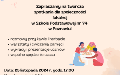 Międzypokoleniowe spotkanie sąsiedzkie- zapraszamy!