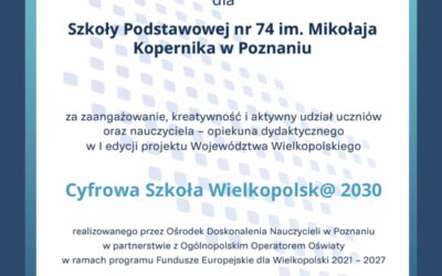Cyfrowa Szkoła Wielkopolska 2030:)